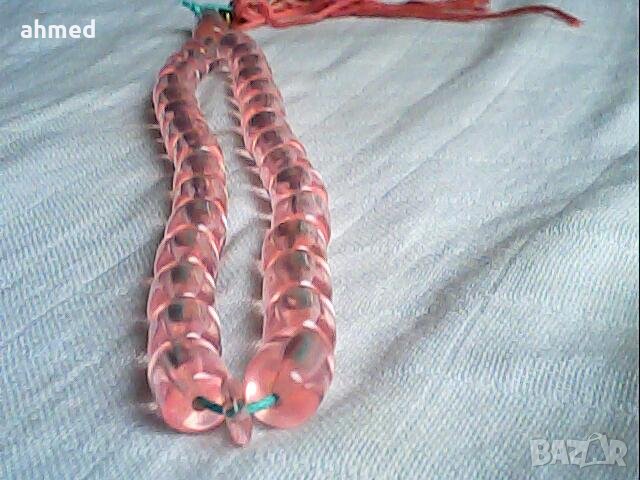 редка кехлибарна броиница ии кварцз, снимка 2 - Антикварни и старинни предмети - 40869310