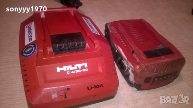 HILTI LI-ION CHARGER+HILTI LI-ION BATTERY-ВНОС ШВЕИЦАРИЯ, снимка 5 - Винтоверти - 26599872