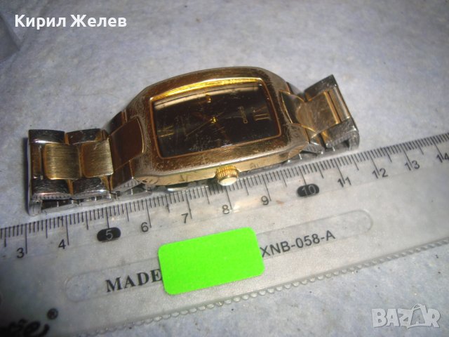 CASIO - МАРКОВ КВАРЦОВ ЯПОНСКИ ПОЗЛАТЕН ЧАСОВНИК с ОРИГИНАЛНА СТОМАНЕНА НЕРЪЖДАЕМА ВЕРИЖКА 27359, снимка 9 - Мъжки - 36694770