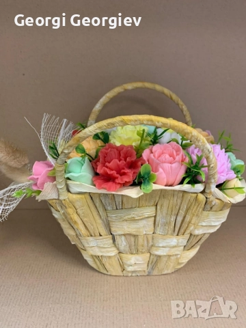 цветя изработени с глицеринов ароматен сапун , снимка 7 - Декорация за дома - 50807930