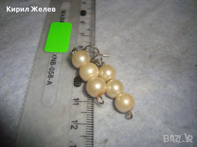 КРАСИВИ НЕЖНИ ПЕРЛЕНИ ВИНТИДЖ СТИЛ АРТ ДЕКО ОБЕЦИ 12594, снимка 5 - Обеци - 36540549
