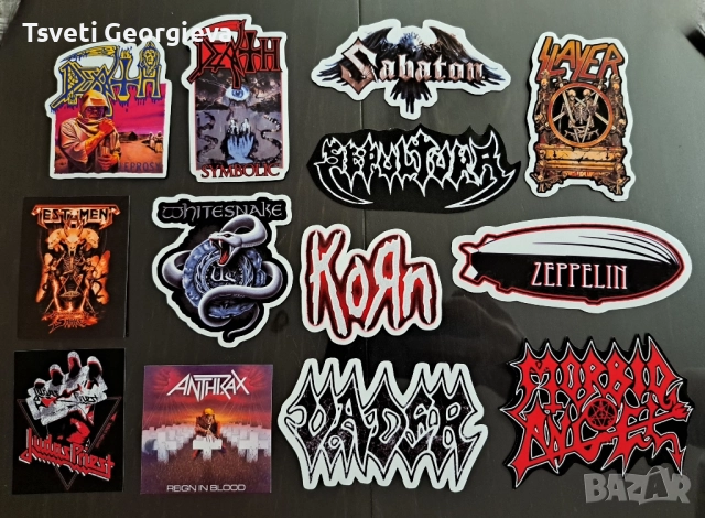 Персонализирани стикери - метъл и рок , снимка 2 - Други ценни предмети - 50199078