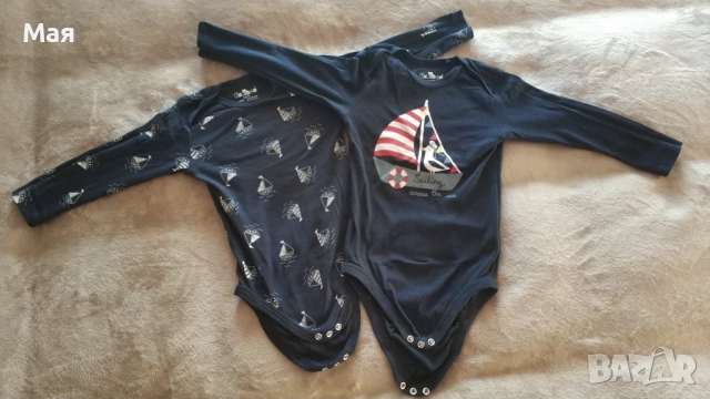 Лот бодита с дълъг ръкав размер 86-92см, снимка 3 - Бодита за бебе - 52637214