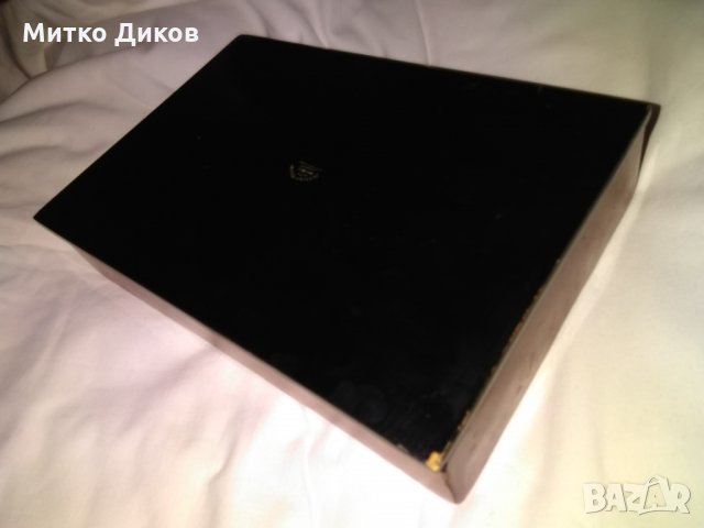 Кутия полирана ръчно рисувана маркирана петли дървена отвън 217х146х45мм и вътре 190х119х34мм, снимка 5 - Декорация за дома - 29039163