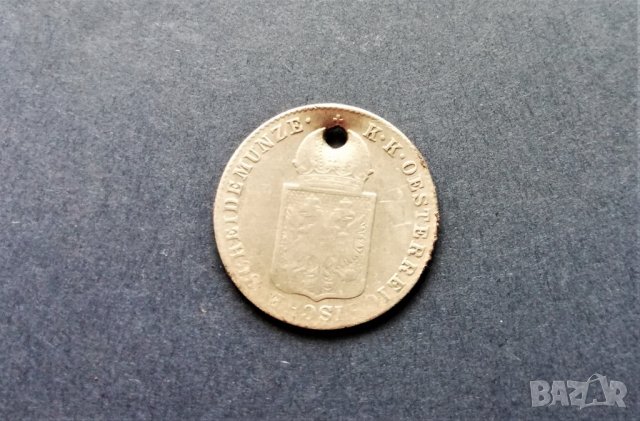 Австрийски сребърен   kreuzer - 1848 г, снимка 2 - Нумизматика и бонистика - 27497694