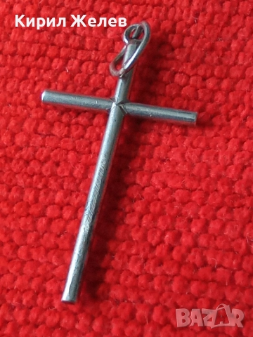 Старо сребърно кръстче 50927, снимка 4 - Колиета, медальони, синджири - 52359410