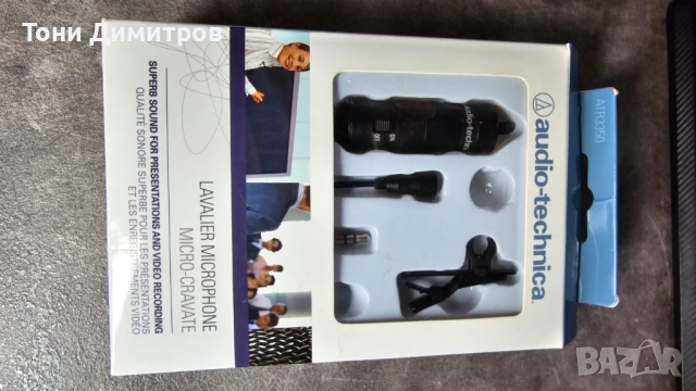 Кондензаторен микрофон брошка audio-technica atr3350