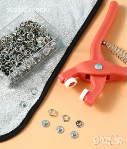 Уред за поставяне на копчета „тик-так“, капси, кутийка за съхранение на капсите, снимка 11 - Други стоки за дома - 48504577