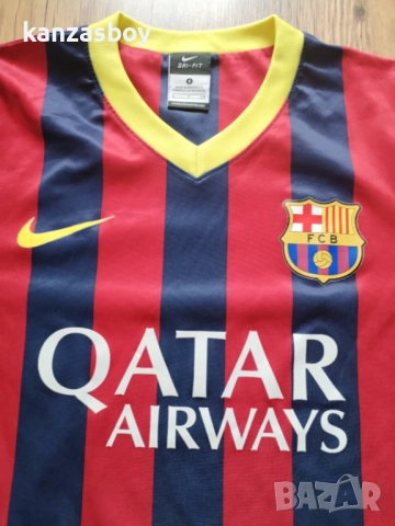 Nike Barcelona Mens SS Home Shirt - страхотна футболна тениска КАТО НОВА
