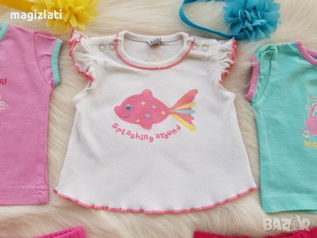 Тениски и панталонки 0-3 месеца, снимка 6 - Комплекти за бебе - 28993212