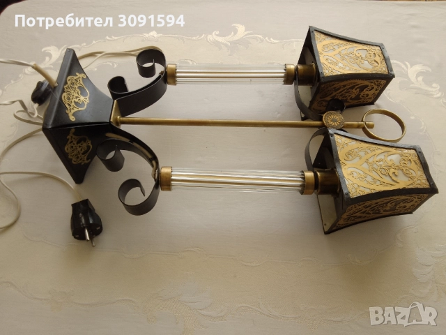  лампа  в  стил Арт Деко, около 50-те години на миналия век, Русия , снимка 3 - Настолни лампи - 51852069