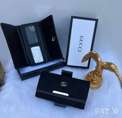 портмоне в кутия gucci, снимка 2 - Портфейли, портмонета - 51456915