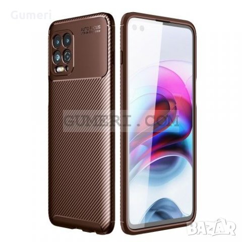  Motorola Moto G100 Карбонов Удароустойчив Гръб, снимка 6 - Калъфи, кейсове - 32972630