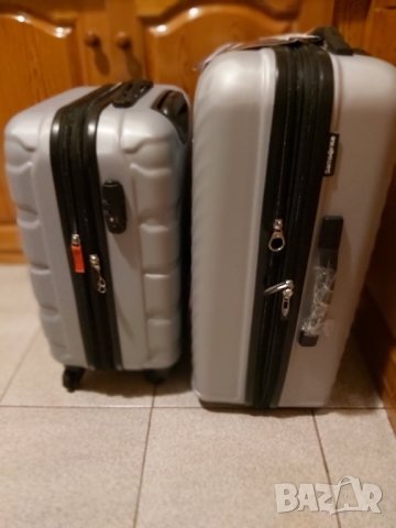 Два сиви куфара Samsonite , снимка 2 - Куфари - 43973185