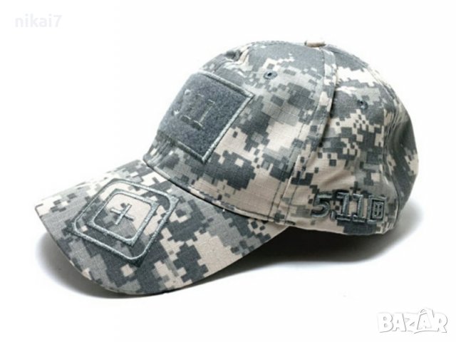 тактическа шапка 5,11 USA Multicam с твърда козирка стрелба лов туризъм, снимка 4 - Шапки - 37051876