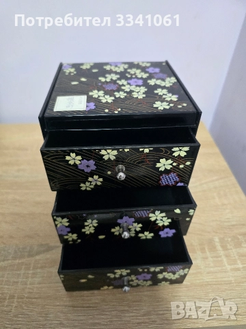 Китайска кутия за бижута , снимка 3 - Антикварни и старинни предмети - 52899880
