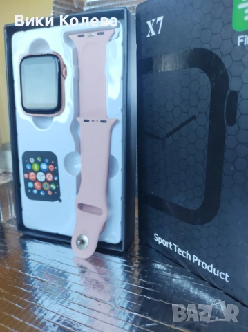 Смарт Часовник 42мм Розово Злато (Запазен, НО с Нужда от Ремонт), снимка 2 - Дамски - 52796860