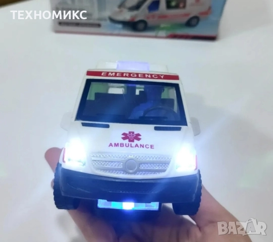 Линейка играчка със звуци и мигащи светлини Bump & Go