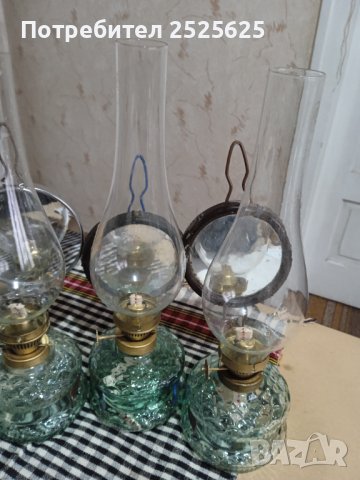 Старинни газени лампи - 4 броя, снимка 4 - Декорация за дома - 41780982