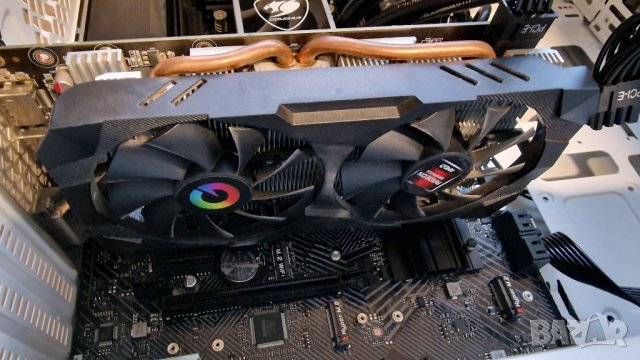 Като нова! Геймърска видео карта AMD Radeon 580 8 GB gaming видеокарта, снимка 3 - Видеокарти - 43376348