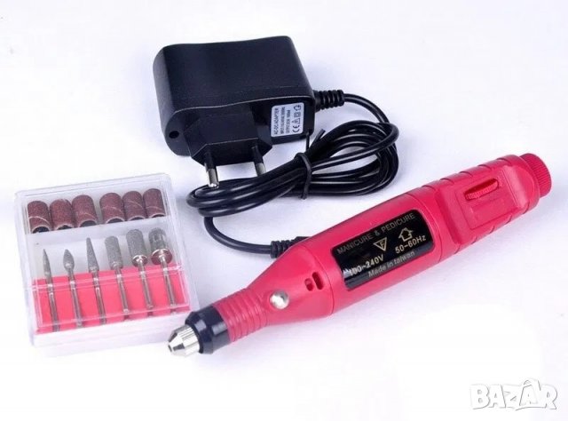 Професионална мини електрическа пила за нокти и дребни поправки, снимка 6 - Продукти за маникюр - 39520634