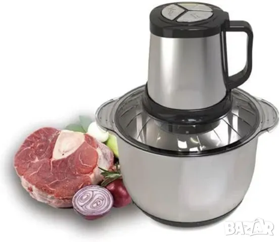 Професионален Електрически Чопър Месомелачка 5L, снимка 4 - Други инструменти - 48879739