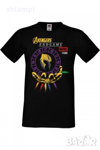 Мъжка тениска Avengers End Game Thanos,Филм,Игра,superhero,Изненада,Подарък,Повод,