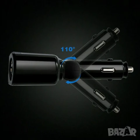 Разклонител за автомобилен контакт + двойно USB QC3.0 бързо зарядно, снимка 11 - Аксесоари и консумативи - 51236888
