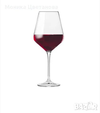 Комплект от 6 чаши за червено вино, стъкло, 490мл - Krosno, снимка 4 - Чаши - 50150099