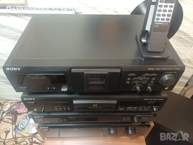 Sony TA-FE448E,  ST-SE500,  CDP-XE800,  TC-KE240, снимка 3 - Аудиосистеми - 53224662