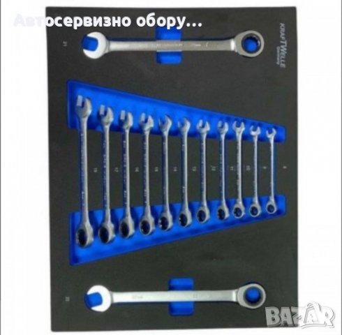 Количка с инструменти 7 чекмеджета метален капак KrafTWelle, снимка 3 - Други инструменти - 37643730