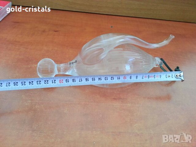 стъклена  кристална гарафа декандер , снимка 4 - Антикварни и старинни предмети - 26627126