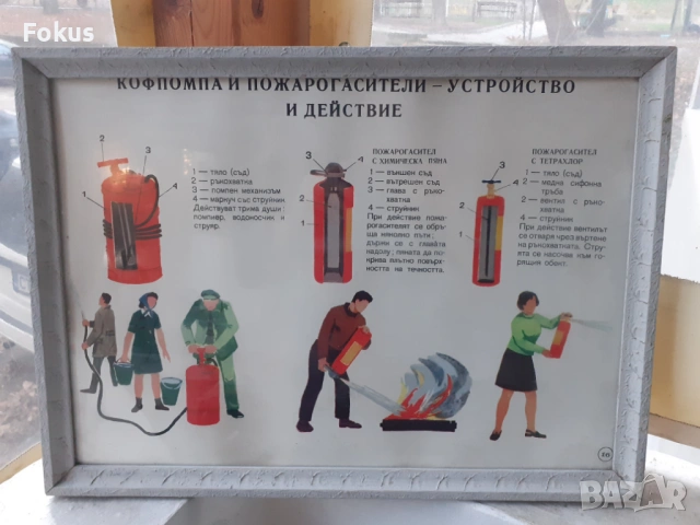 Уникален плакат картина с рамка Соц. лозунги кофпомпа