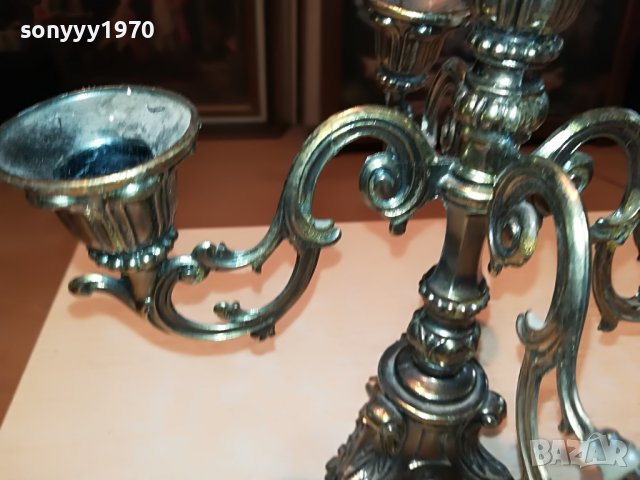 СВЕЩНИК ЗА 5 СВЕЩИ-ВНОС АНГЛИЯ 2405221449, снимка 8 - Антикварни и старинни предмети - 36861449