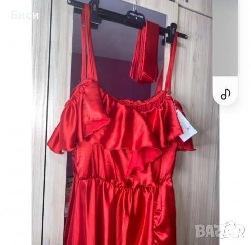 Красива,червена маркова рокля, снимка 6 - Рокли - 40057955