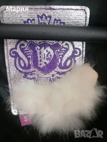 черно яке от естествено зайче, снимка 6 - Якета - 12703015