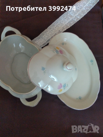 Супник и плато ,1975г.,НОВИ, снимка 2 - Сервизи - 44921734