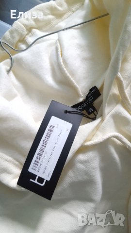 Рокля суичер с качулка памук вата с етикет XL Boohoo , снимка 4 - Рокли - 33193965
