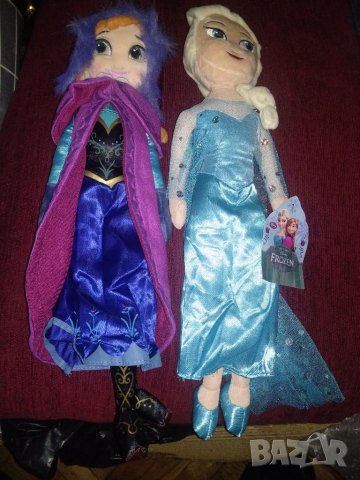 Плюшена кукла Анна с раничка и с Елза.Размер - 42 см, снимка 5 - Кенгура и ранички - 19756335