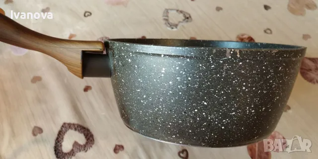 Касерола с незалепващо мраморно покритие, снимка 2 - Съдове за готвене - 49925098