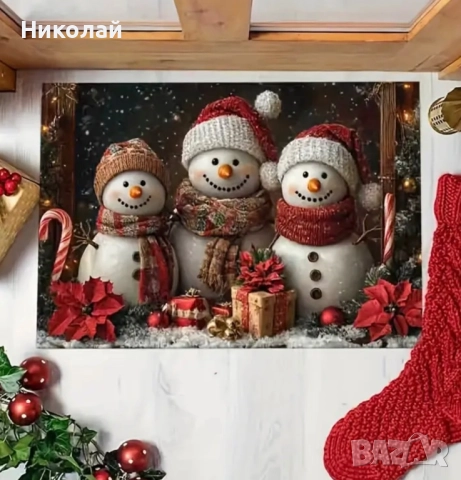 Коледна постелка, снимка 4 - Декорация за дома - 52529056