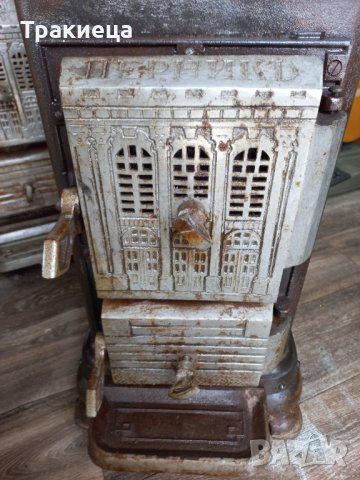 Стара чугунена печка Перник Царство България , снимка 6 - Антикварни и старинни предмети - 37894824
