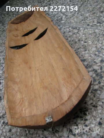 Голяма дървена маска, снимка 4 - Антикварни и старинни предмети - 29067740