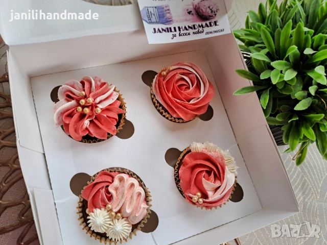 Мъфини с маслен крем, подарък, снимка 4 - Домашни продукти - 52113229