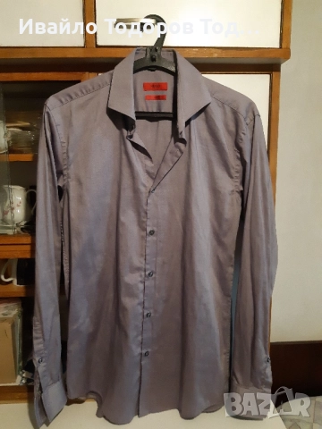 Мъжка бутикова риза с дълъг ръкав Hugo Boss 