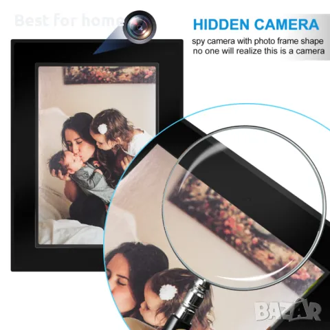 Фото рамка със скрита камера Nevarde, снимка 15 - Комплекти за видеонаблюдение - 48827776