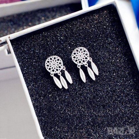 Сребърни Обеци Мечта - 925 печат сребро BT431, снимка 3 - Обеци - 29058949