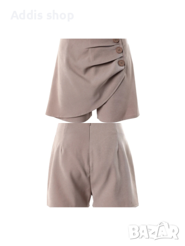 Модерни дамски къси панталони с копчета, 7цвята , снимка 9 - Къси панталони и бермуди - 44882094