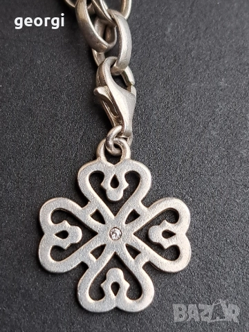 сребърна гривна Thomas sabo Charm club със 7 талисманчета , снимка 15 - Гривни - 52591368