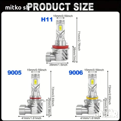 +300% Led автомобилни крушки, снимка 8 - Аксесоари и консумативи - 49911139